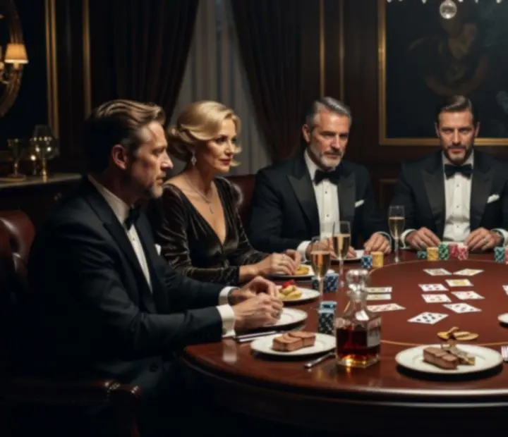 Stílusos társaság exkluzív pókeresten a PrimeHall24 elegáns lounge-jában